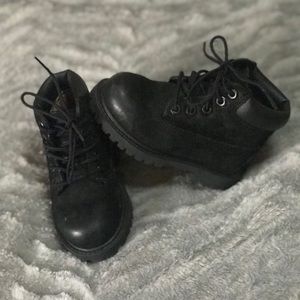 Black Timberland boots